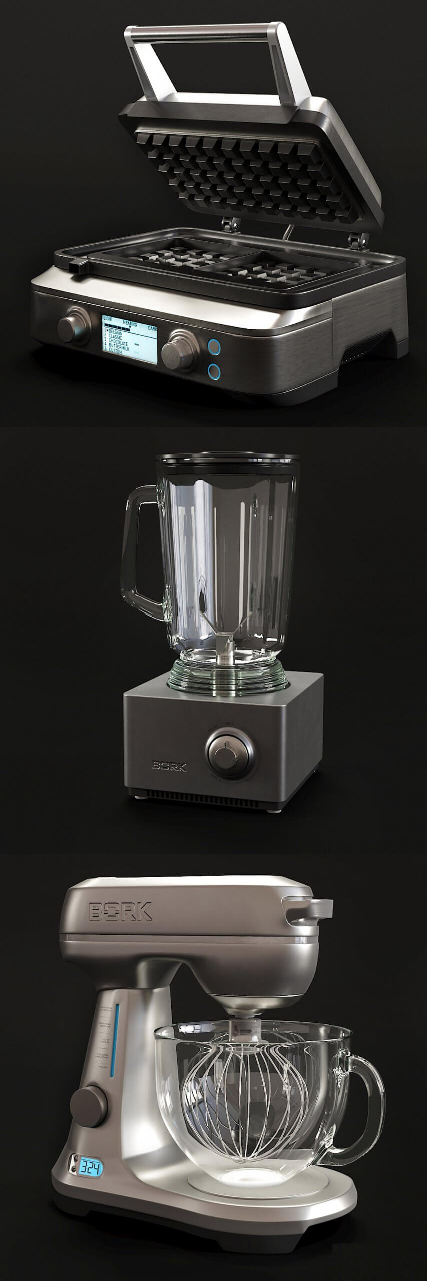 BORK厨房电器系列3D模型（OBJ,MAX）