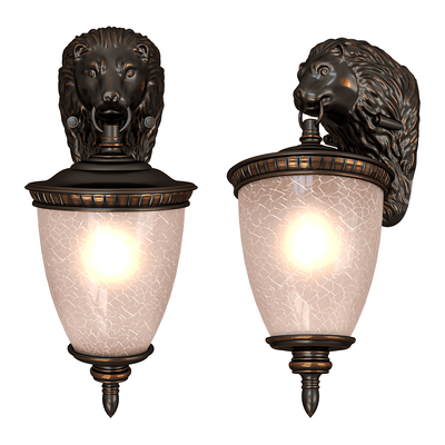 FAVOURITE Guards狮头户外壁灯 路灯3D模型（OBJ,FBX,MAX）