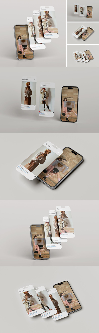 Phone 14 屏幕样机 (PDF,PSD)