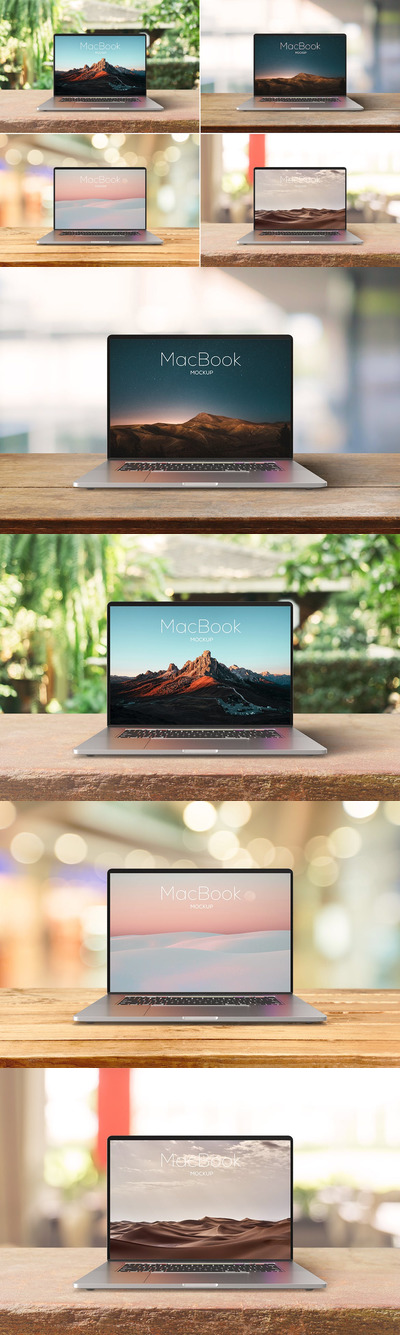 Macbook 电脑笔记本样机 (PSD)