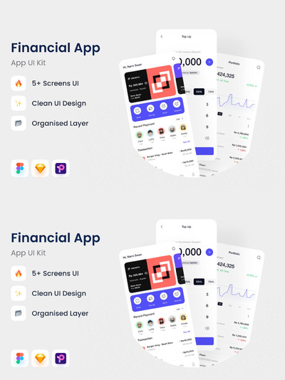 金融应用程序APP UI KIT (FIG)
