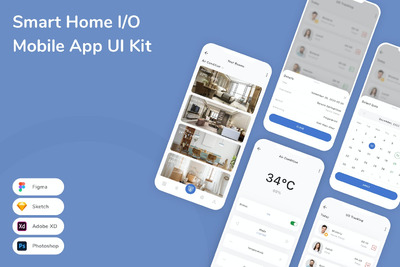 智能家居I/O移动应用APP UI KIT