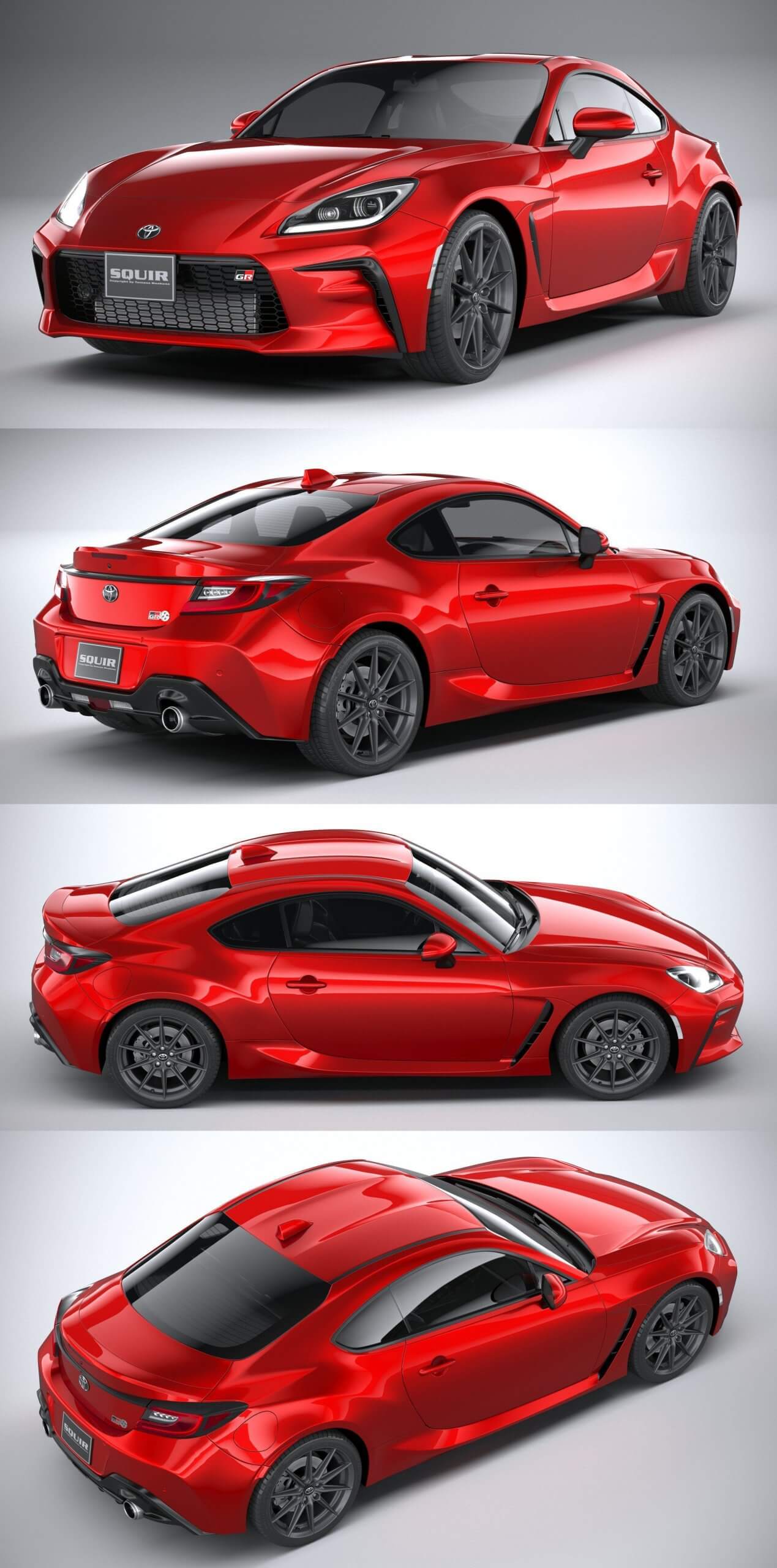 2022款丰田Toyota GR 86汽车3D模型（OBJ,FBX,BLEND）