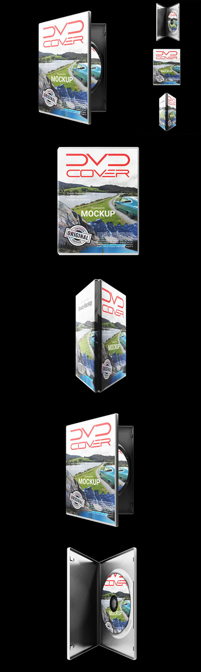 DVD封面包样机 (PSD)