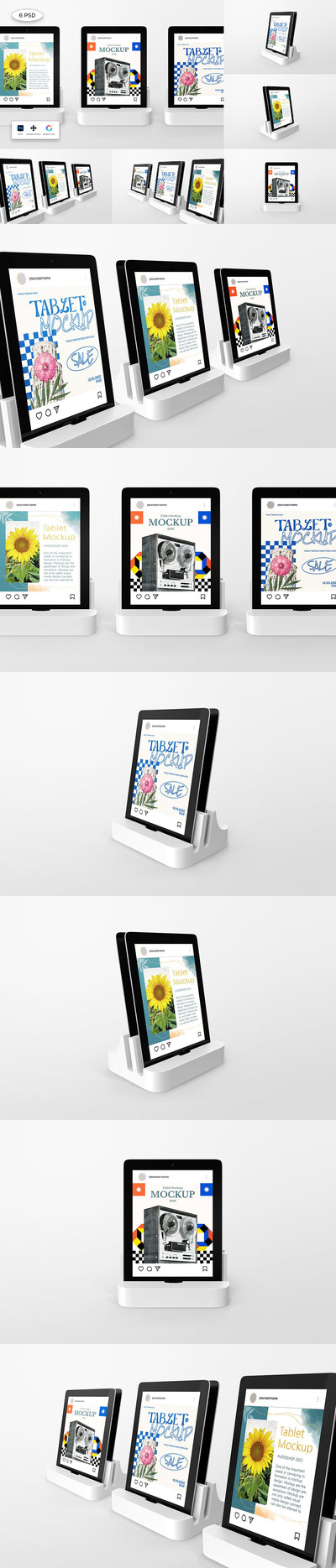 平板电脑对接实体样机 (PSD)