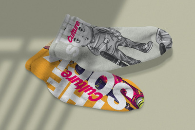 短袜设计样机 (PSD)