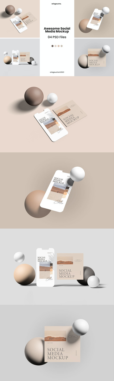 🔴高品质的手机APP UI样机展示模型mockups