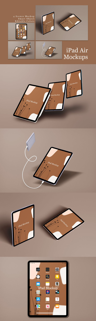 iPad Air 实体样机 (PSD)