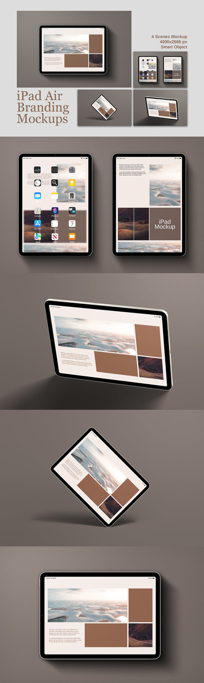 iPad Air 实体样机 (PSD)