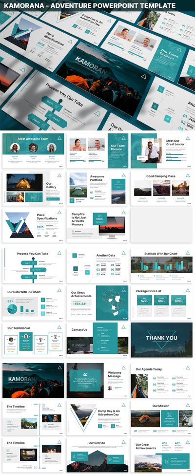 冒险旅行ppt模板 (PPT,PPTX)