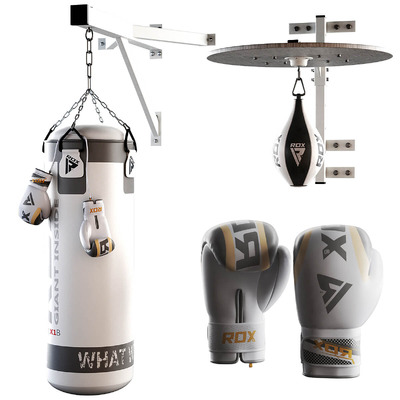 ROX拳击沙袋和手套组合3D模型（OBJ,MAX）