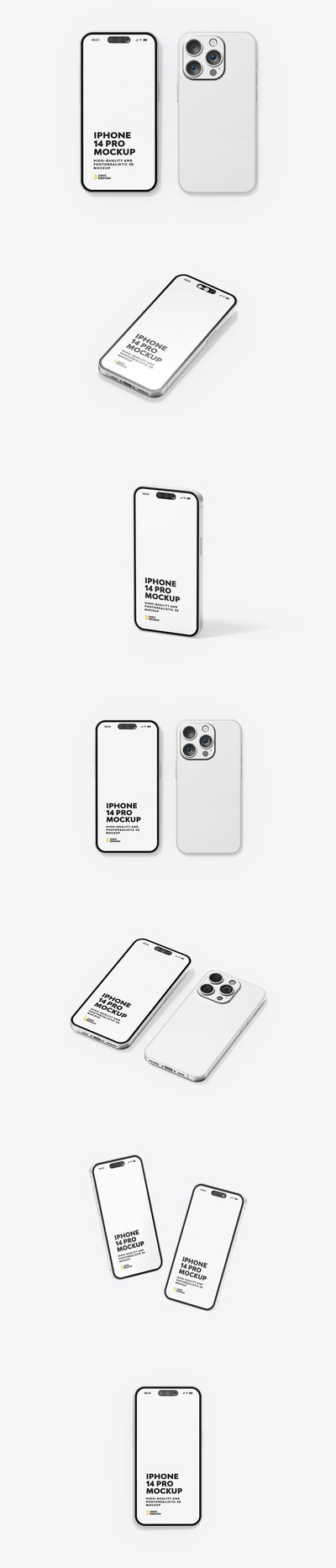 iPhone 14 Pro手机样机 (PSD)