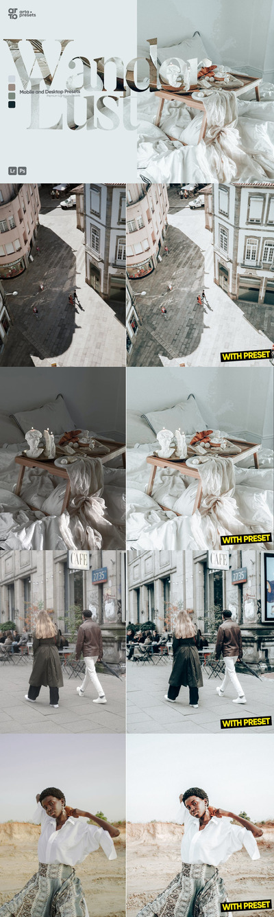 Lightroom的旅行预设 (XMP,DNG)