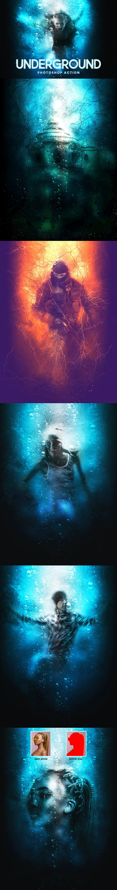 电影海报特效Photoshop动作 (ABR,ATN,PAT)