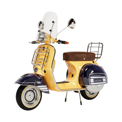Vespa 5电动踏板车3D模型（OBJ,FBX,MAX）
