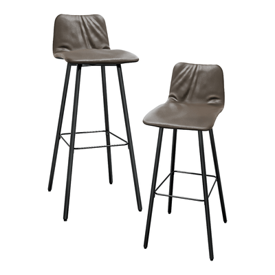 KFF Maverick Casual金属结构皮革软垫高脚吧椅3D模型（OBJ,FBX,MAX）