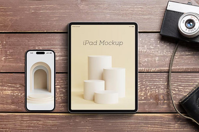 iOS电子产品设备样机模板 (PSD)