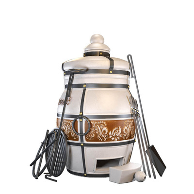 泥炉3D模型（OBJ,MAX）