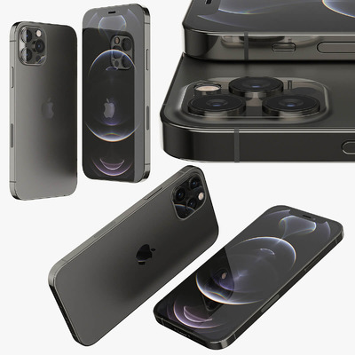 苹果iPhone 12 pro手机3D模型（OBJ,MAX）