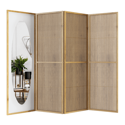 Manual mode带镜子的木质屏风3D模型（OBJ,FBX,MAX）