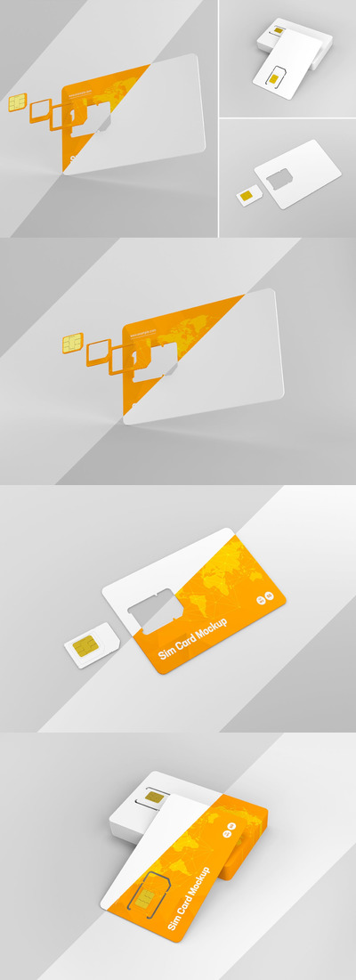手机通信Sim卡设计样机集 (PSD)