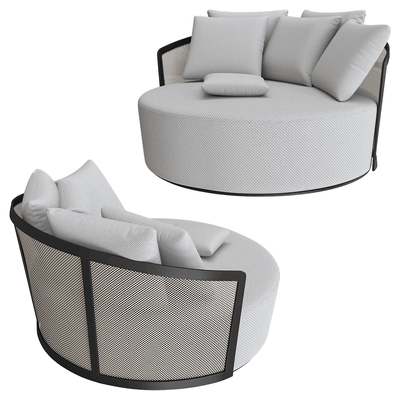 IVINI Bolero 91258S圆形花园户外沙发床3D模型（OBJ,FBX,MAX）