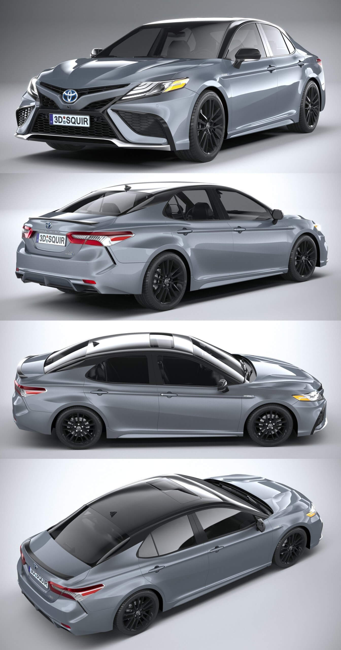 2021丰田凯美瑞Toyota Camry XSE汽车3D模型（OBJ,FBX,MAX）