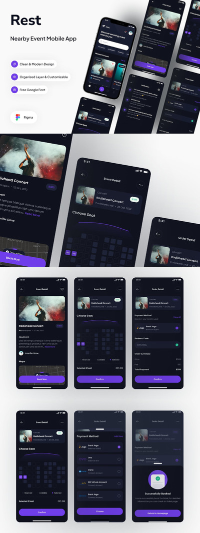 有序新闻暗模式 App UI Kit