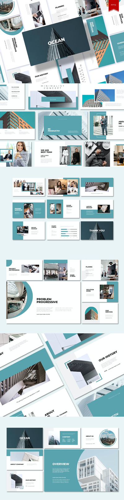 海洋业务推广ppt模板 (PPT,PPTX)