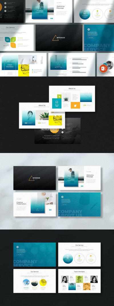 简单中性风格ppt演示模板 (PPTX)