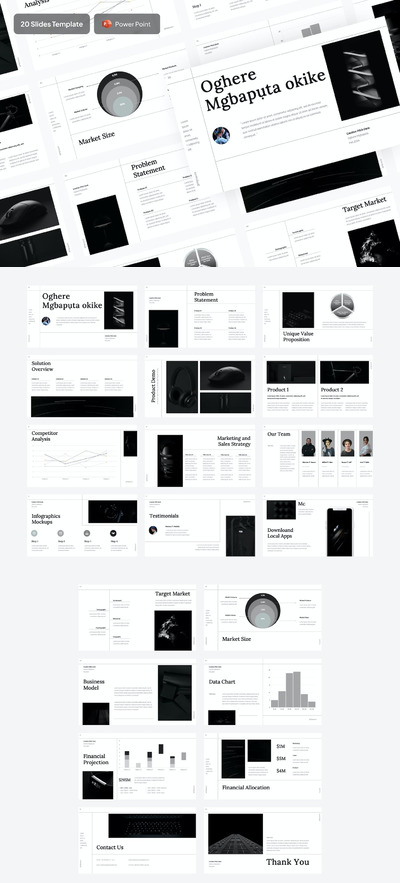 创意项目会议演示ppt模板 (PPT)