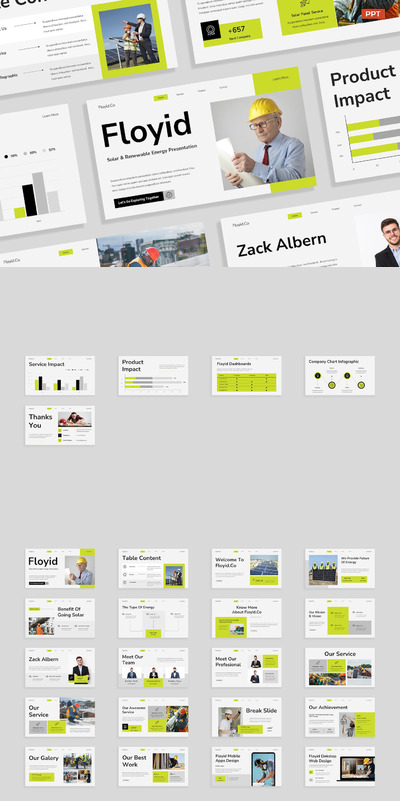 太阳能和可再生能源环保ppt模板 (PPTX,PPT)