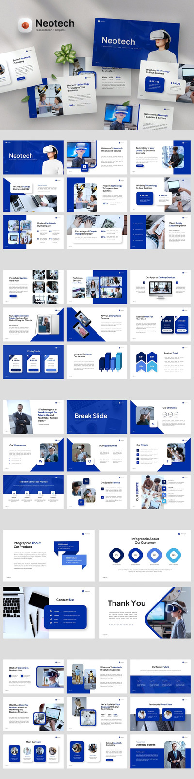 IT解决方案和服务ppt模板 (PPT,PPTX)