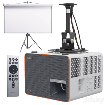 BenQ X1300i 4LED游戏投影仪3D模型（FBX,MAX）