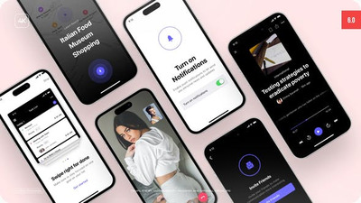 APP展示手机样机AE动画模版下载 (AEP)