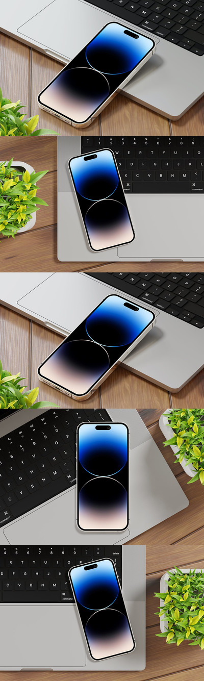iPhone 14 Pro Max手机样机 (PSD)