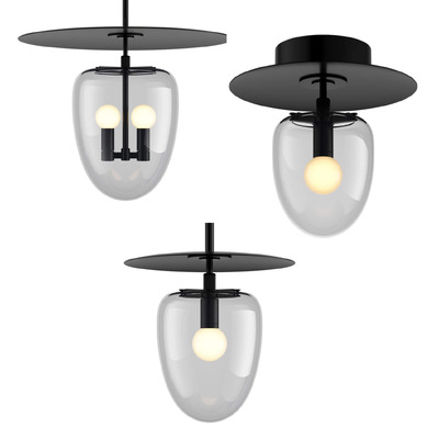 Roll & Hill Bell系列钟形玻璃吊灯3D模型（OBJ,FBX,MAX）