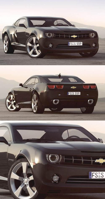 雪佛兰科迈罗Chevrolet Camaro汽车3D模型（OBJ,FBX,MAX,C4D,LWO）