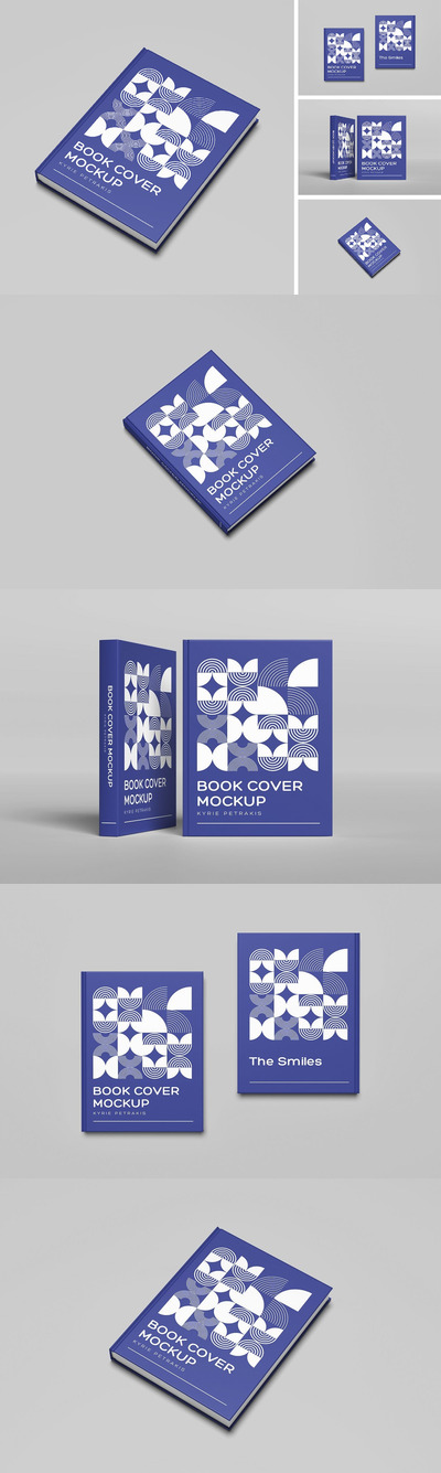 书籍封面设计样机 (PSD)