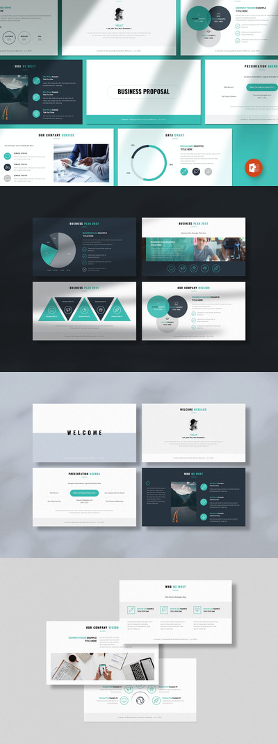 商业计划书提案ppt模板 (PPTX)