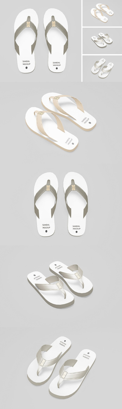 品牌酒店常用拖鞋样机 (PSD)