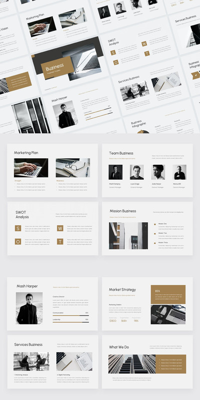 创意工作室业务展示ppt模板 (PPTX)