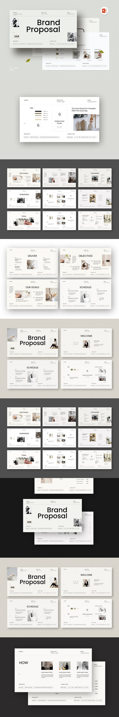 品牌提案ppt模板 (PPTX)