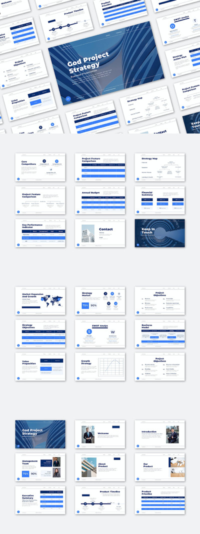 商业项目介绍ppt模板 (PPTX)