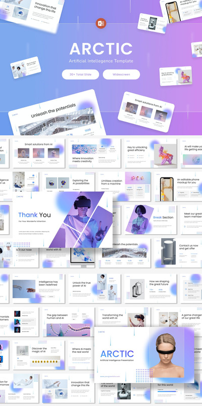 人工智能产品展示ppt模板 (PPT,PPTX)