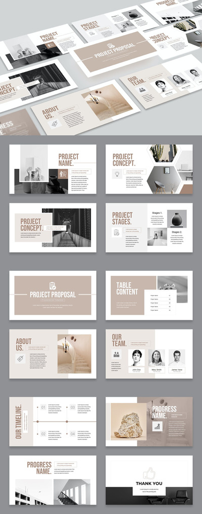 简约业务现代ppt演示文稿模板 (PPTX)