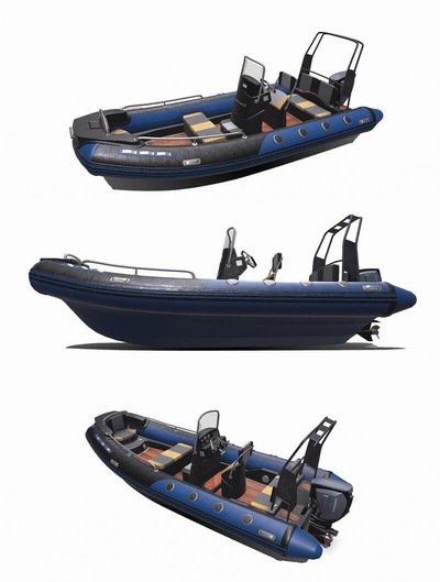 充气船3D模型（OBJ,FBX,MAX）