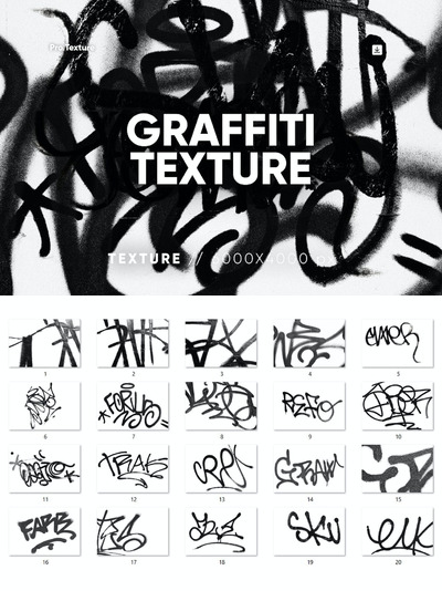 20涂鸦纹理 (PNG)
