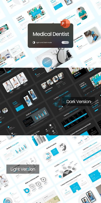 医学牙医ppt演示模板 (PPTX)