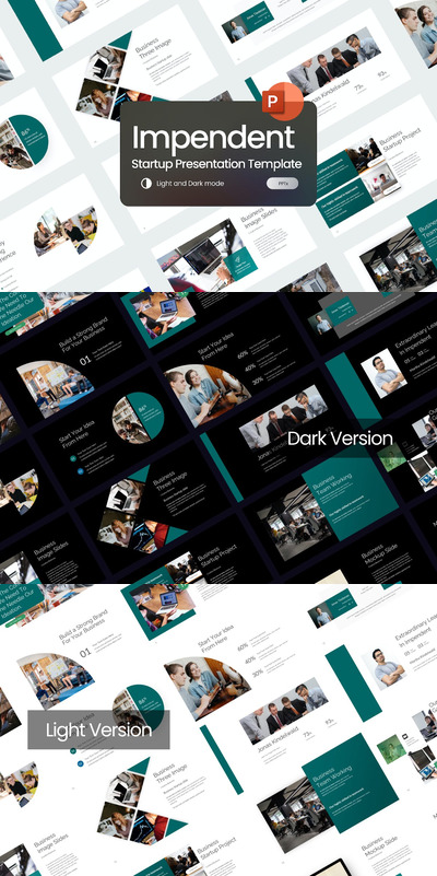 创业团队公司ppt模板 (PPTX)